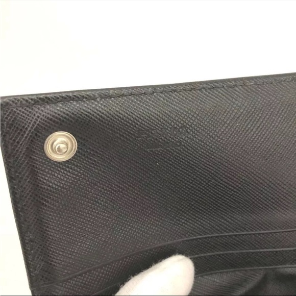 PRADA Logo Plate Nylon Long Bifold Wallet - Picture 8 of 8